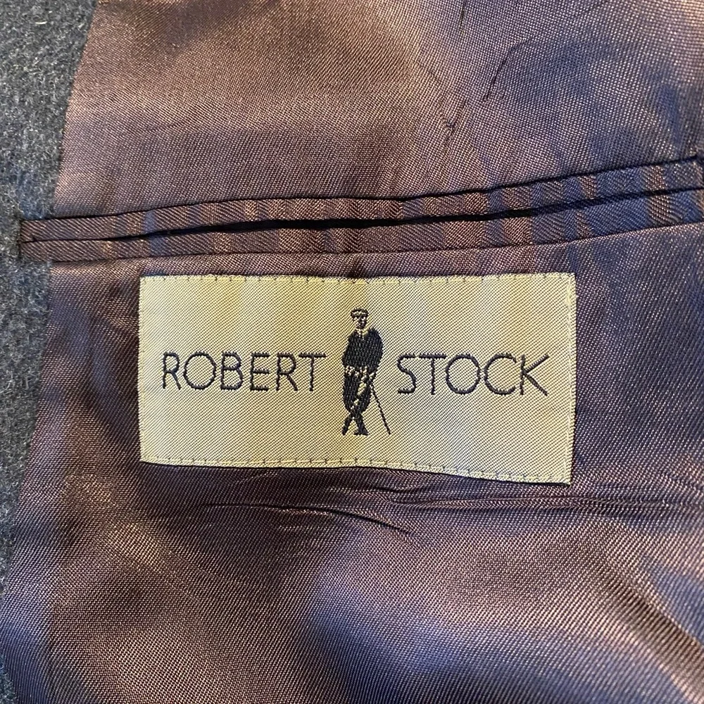 Robert Stock Wool Gray Blazer.